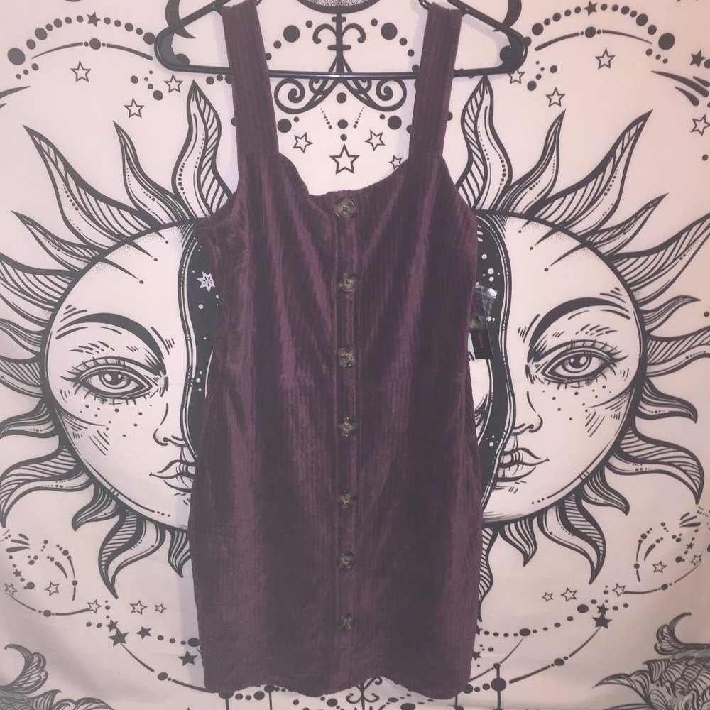 NWT No Boundaries Faux Velvet Dress (L) - Picture 4 of 9